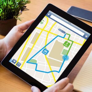 street plan on an ipad