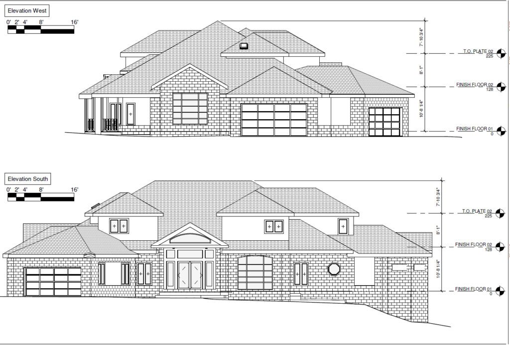 Luxury home CAD plans created from 3D laser scanning for accurate as-built documentation