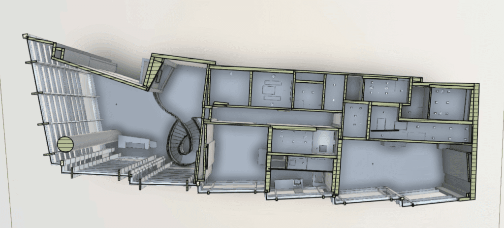 Scan-to-BIM model of hospitality facility for renovation planning and architectural coordination