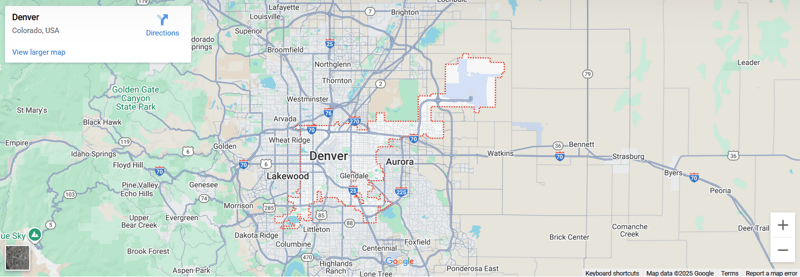 Denver map