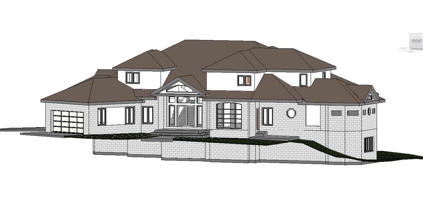 BIM model and as-built drawings of a house in Denver, CO created from 3D laser scanning.