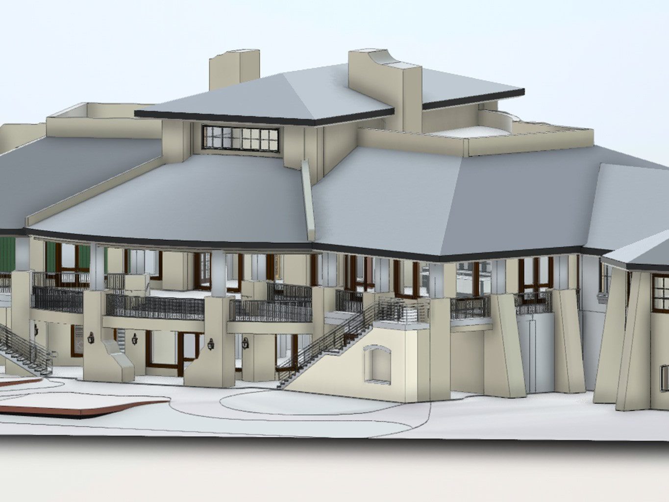 Scan-to-BIM hospitality building model Phoenix AZ — LiDAR as-built documentation
