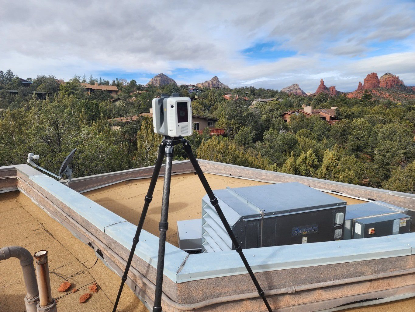 Phoenix LiDAR team reviewing 3D scan-to-BIM model for as-built documentation and design