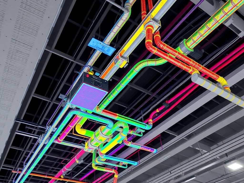 Highlighted MEP Equipment – BIM Model Coordination