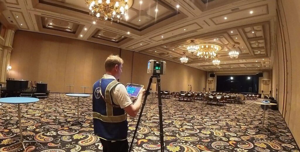 Construction-grade LiDAR scanning of Las Vegas convention center for millimeter-accurate as-built documentation