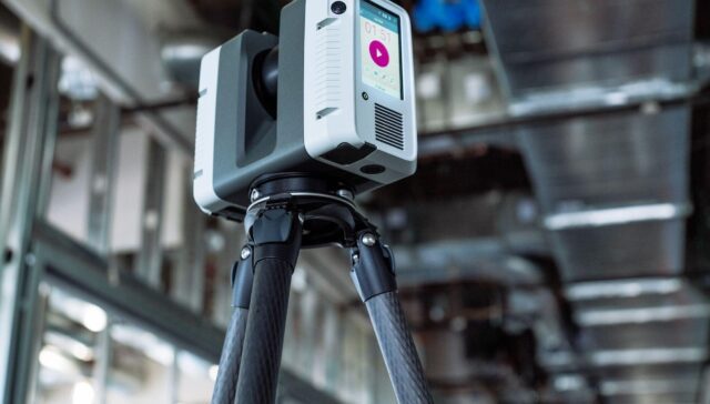 LiDAR Precise Plans using a Leica RTC360 scanner for accurate 3D building capture and BIM modeling.