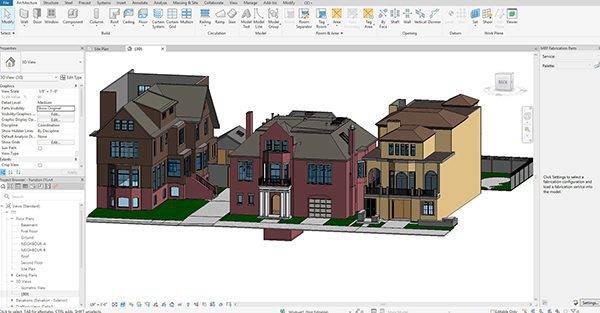 Revit 3D model used for as-built documentation and deliverables