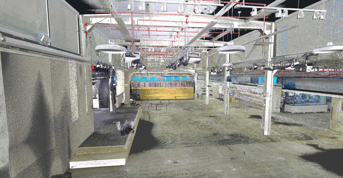 How to get as-built drawings using 3D laser scanning point cloud of interior building space