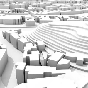 3D plan of a downtown