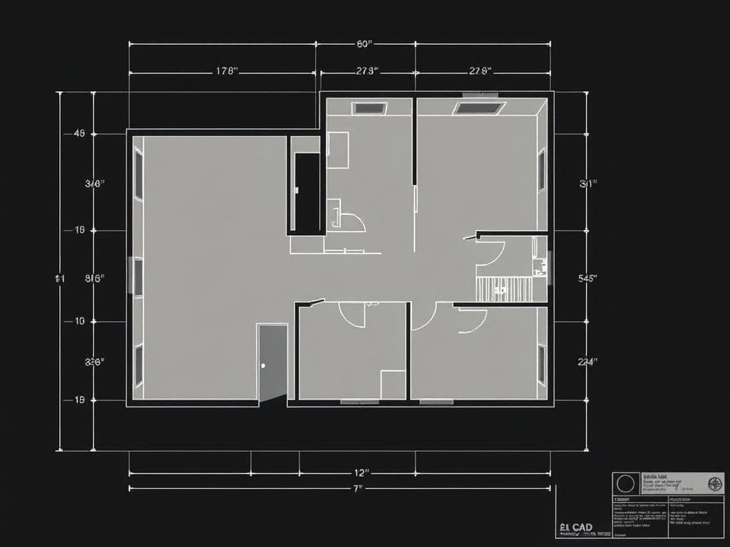 2D CAD Plan – Apartment As-Built Documentation