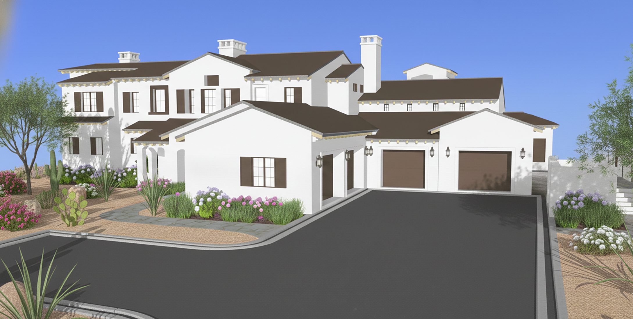 BIM model of a luxury home in North Scottsdale, Arizona created from 3D laser scanning for accurate as-built documentation